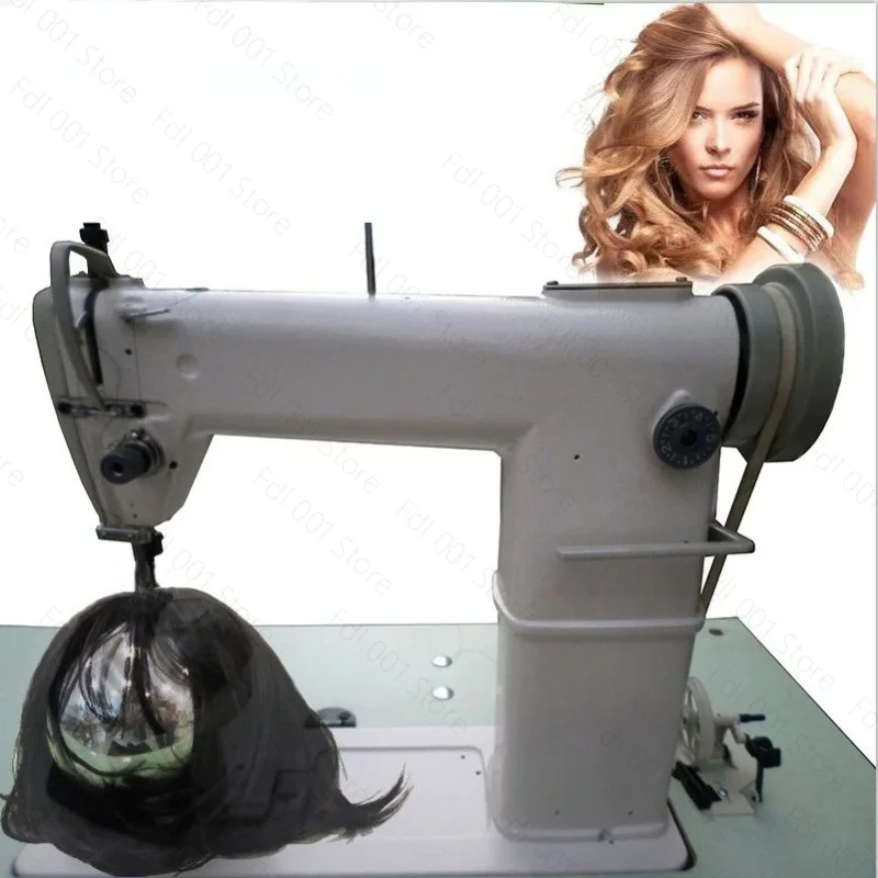 Electric Desktop Wig Making High Head Car Sewing Machine Feeding High Column Hair Processing Equipment for Beauty Salons