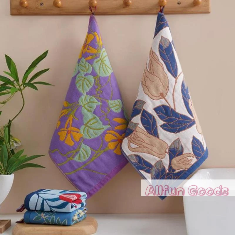 34x40cm Large Hand Towel Kitchen Towel 4Layer Cotton Gauze Pure Cotton Dish Cloth Quick Dry Decorative Tea Towel Home Restaurant