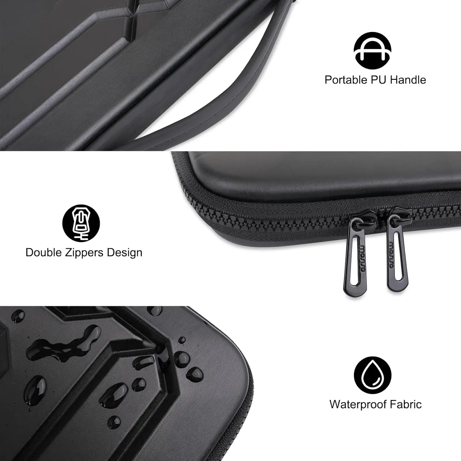 กระเป๋าใส่แล็ปท็อปแบบแข็งขนาด 15 15.6 16 นิ้ว กระเป๋าสะพายกันน้ำ กันกระแทก ทำจากวัสดุ EVA สำหรับ MacBook Air Pro