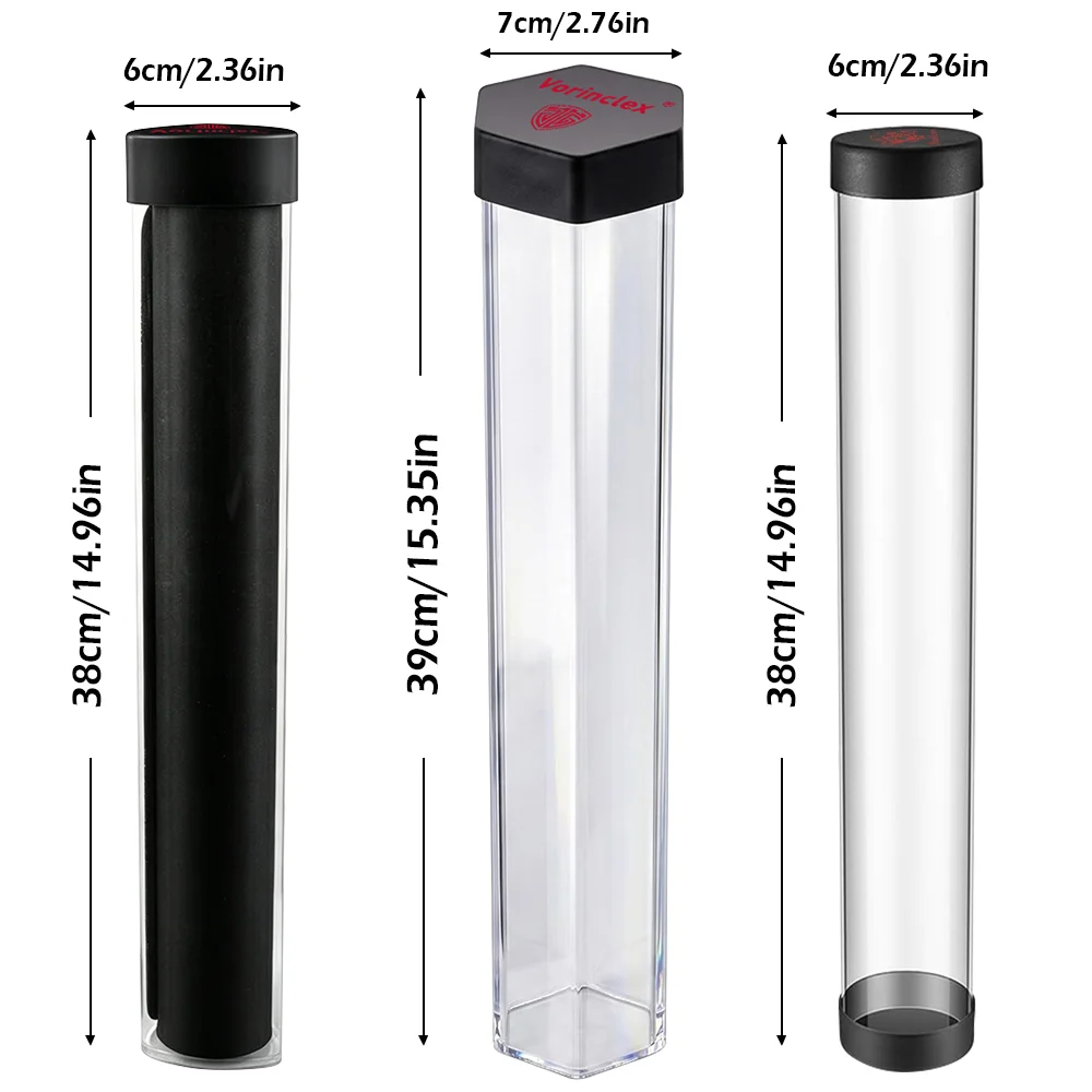 Game Mat Storage Tube Multi-Functional 3-Shape Protective Case for YGO MGT PTCG Playmat Anti-Slip Anti-Curling Durable Container