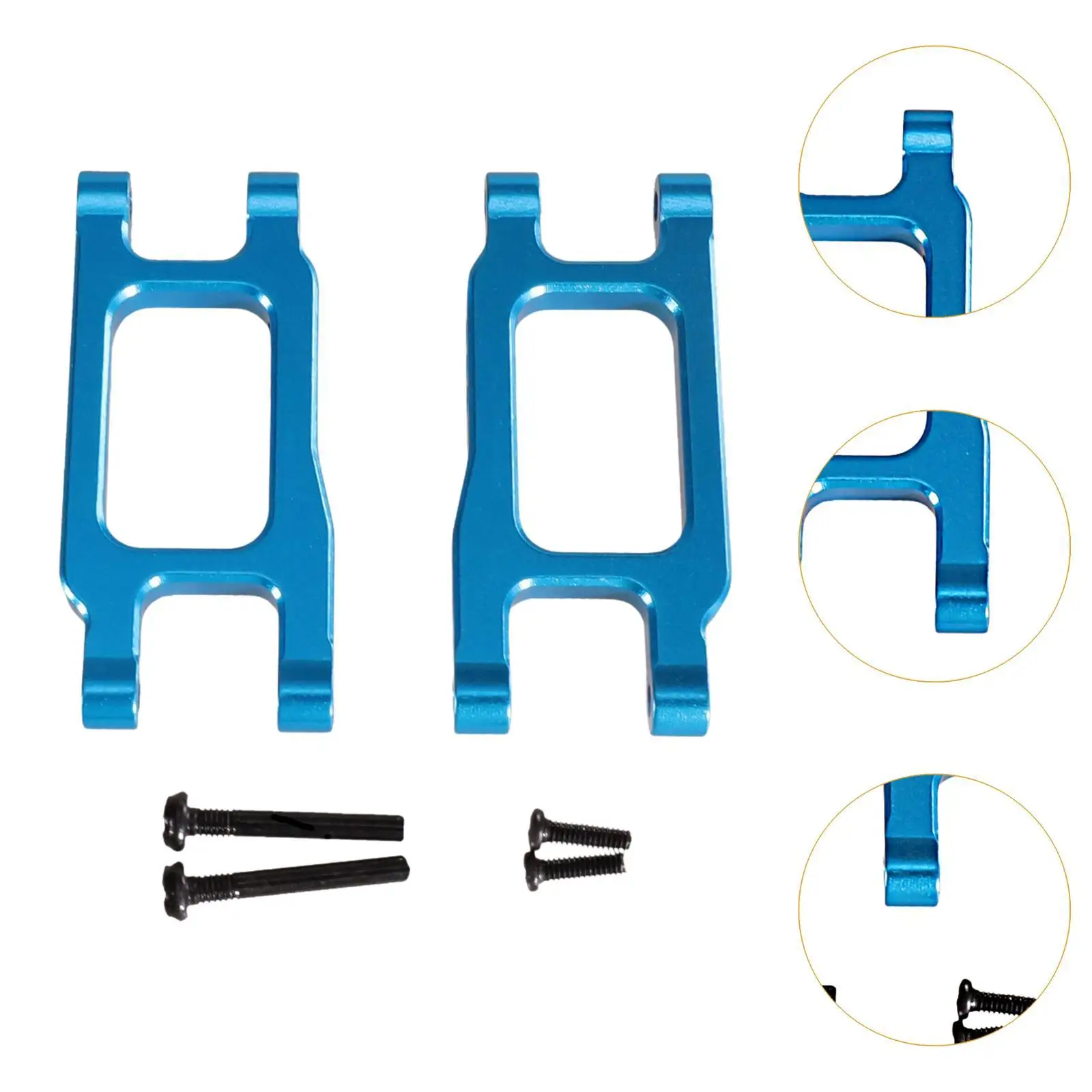 Brazos inferiores traseros de coche RC 1:18, brazos de control inferiores de coche RC de metal para