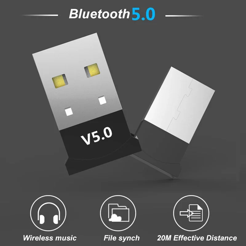 V5.0 Wireless USB Bluetooth 5.0 Adapter Bluetooth Dongle Music Receiver Adapter Bluetooth Transmitter For PC Notebook
