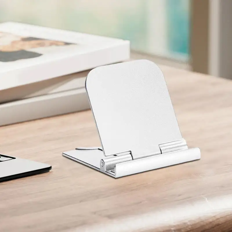 plastic Mobile Phone Holder Desktop Tablet Holder for iphone 16 15 iPadSamsung Adjustable Foldable Cell Phone Desk Stand