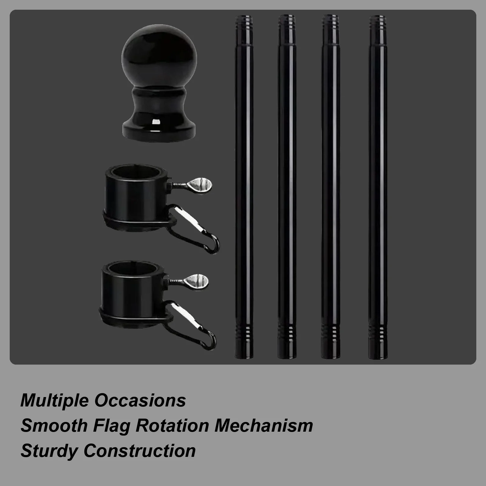 

Телескопический флагшток, сверхмощный садовый флагшток, садовые принадлежности для улицы, помещения, автомобиля, вне морского дома, витрина, земля