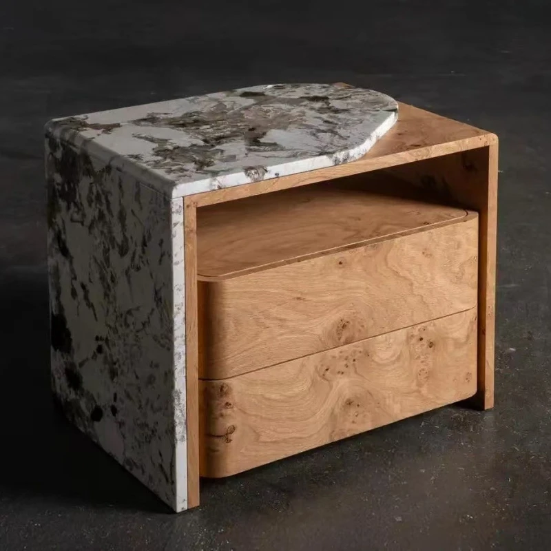 

Bauhaus Modern Bedside Table Storage Space luxury Drawers Nordic Night Tables Aesthetic Comfortable Nachttisch Bedroom Furniture