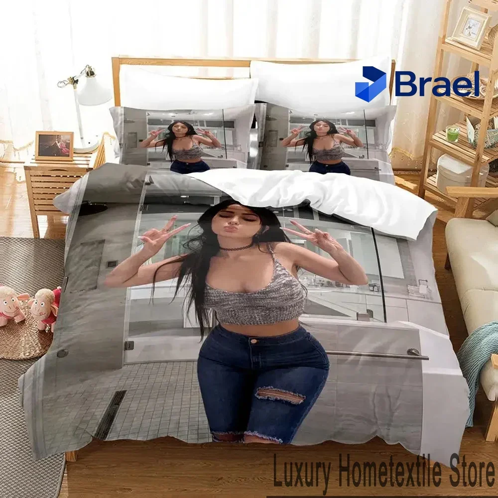 Exquisite Sexy Girl SSSniperWolf Bedding Set,Duvet Cover Comforter Bed Set Quilt Cover Pillowcase,King Queen Twin Size Boys Girl