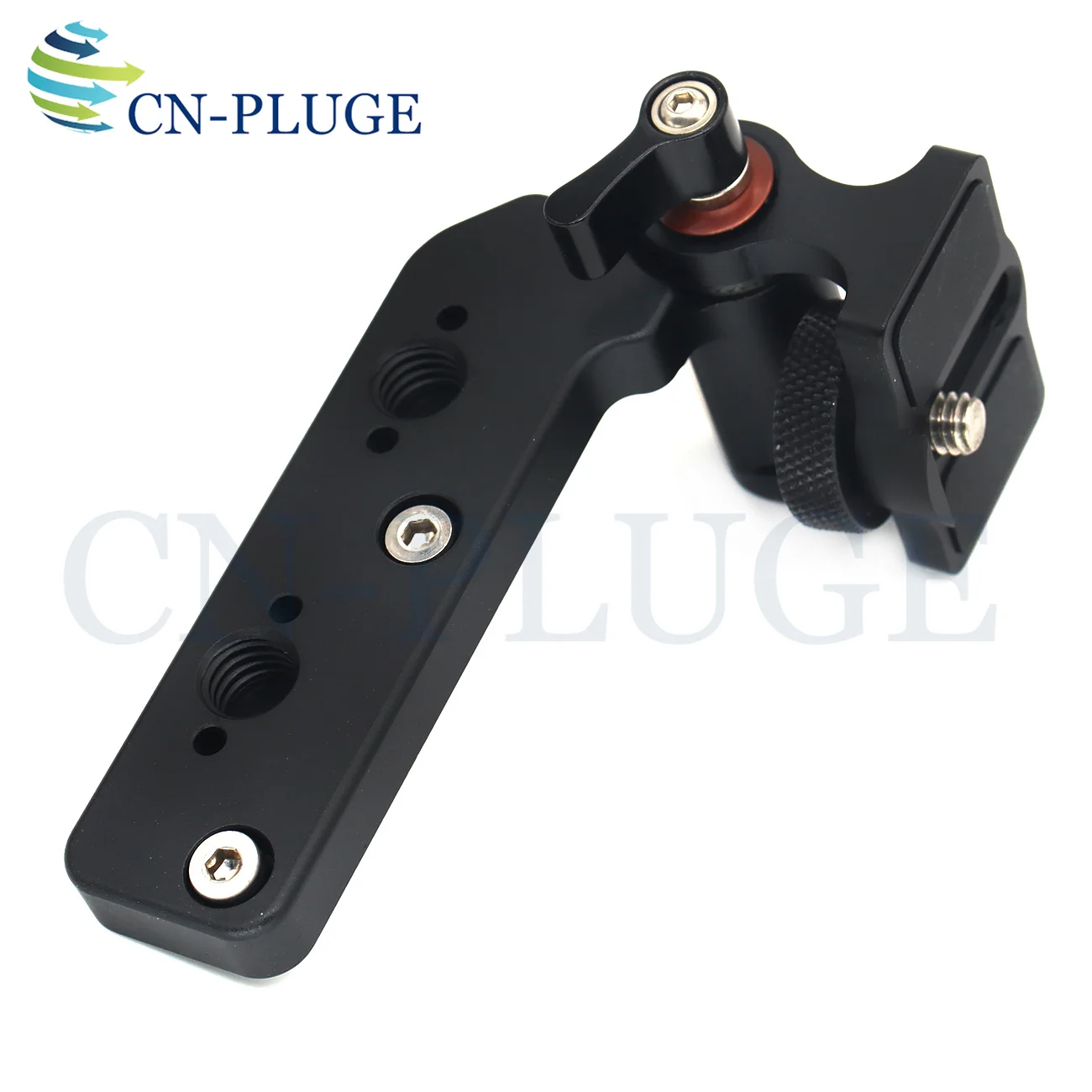 For TILTA Nucleus-M Wireless Focusing Motor Controller Monitor Bracket, 1/4 Screw Fixed Display Bracket Black Red