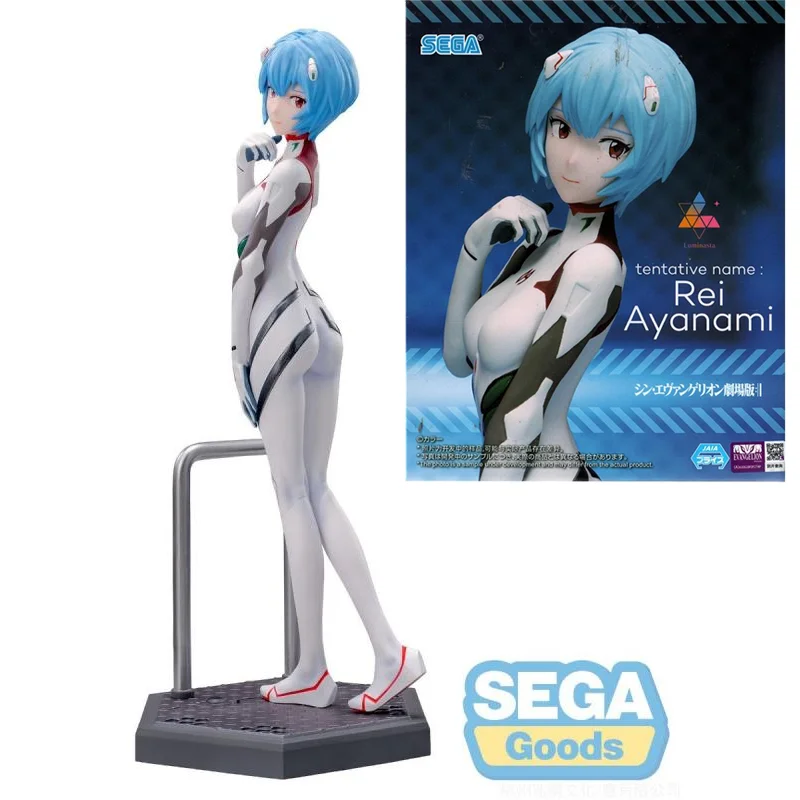 Sega Originele Evangelion: 3.0 1.0 Luminasta Ayanami Rei Anime Actiefiguurspeelgoed Voor Jongens Meisjes Kinderen Verjaardagscadeaus