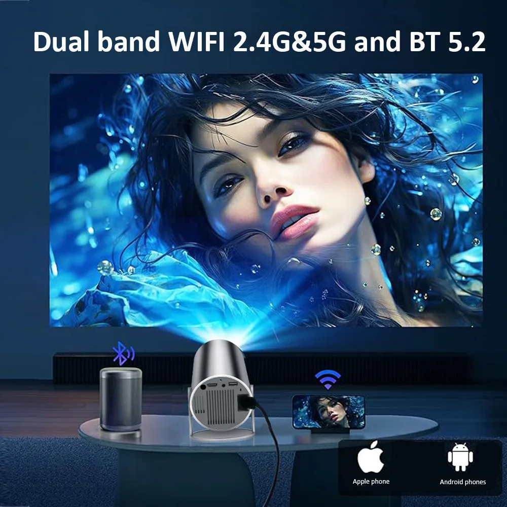 DITONG HY300 plus hd projektor portatil 4K 1280x720p Android  LED video domácí theater kino telefon mini proyector film HY300 pro