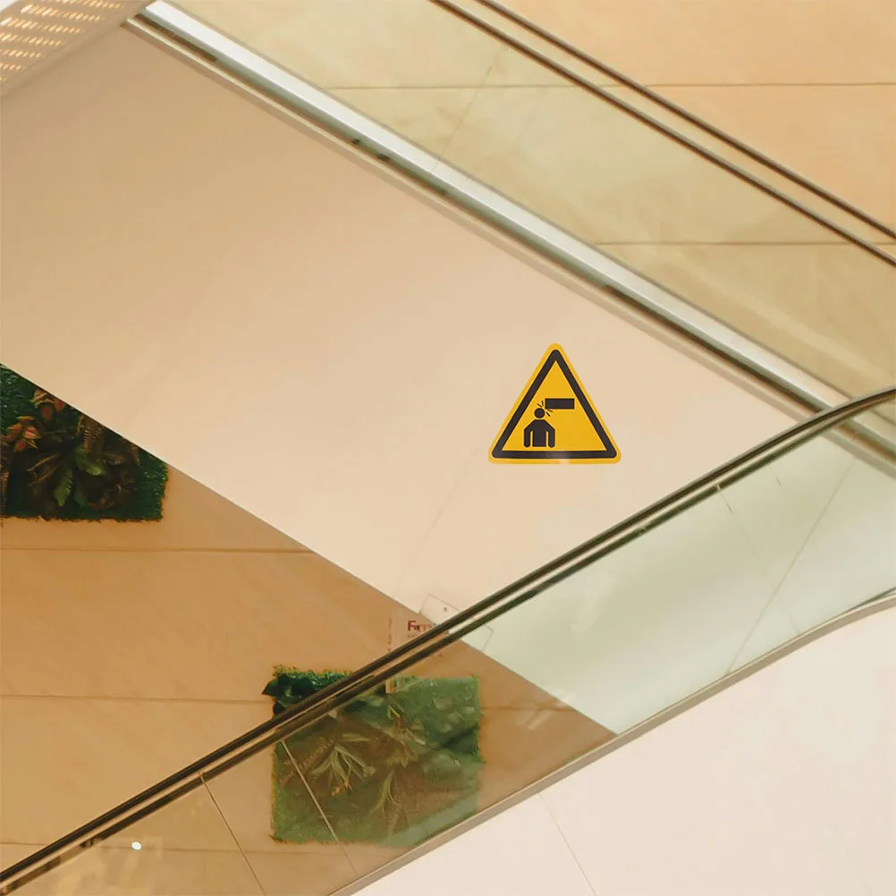 

4pcs Warning Signs For Your Head Low Ceiling Watch Head Caution Stickers Safety Decals Adhesive Hazard Protection Traffic Safety