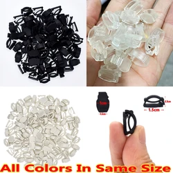 100 PCS Black/White/Transparent Clips Handiwork Plastic Accessory Buckle Up Fittings Wholeslae Subassembly Lightweight Parts DIY