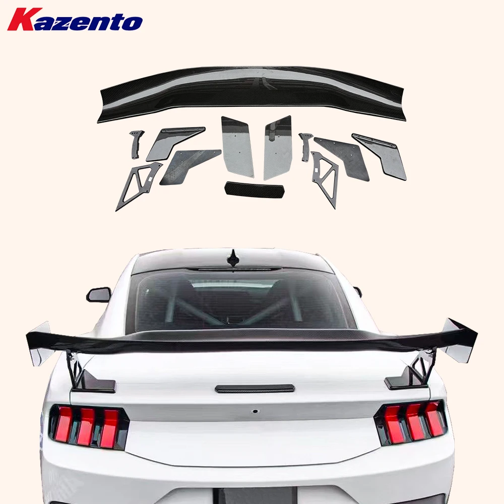 

For Ford 2024+ Mustang S650 GT Carbon AP Style Rear Trunk GT Spoiler Wing