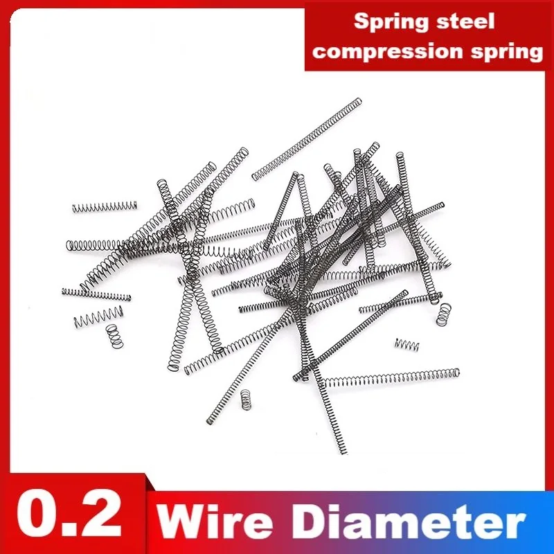 Spring steel Y-shaped compression spring,Wire Dia0.2mm,Outer Dia1.5/2/2.5/3mm,Length5/10/15/20/25/30/35/40/45/50mm,Toy spring.