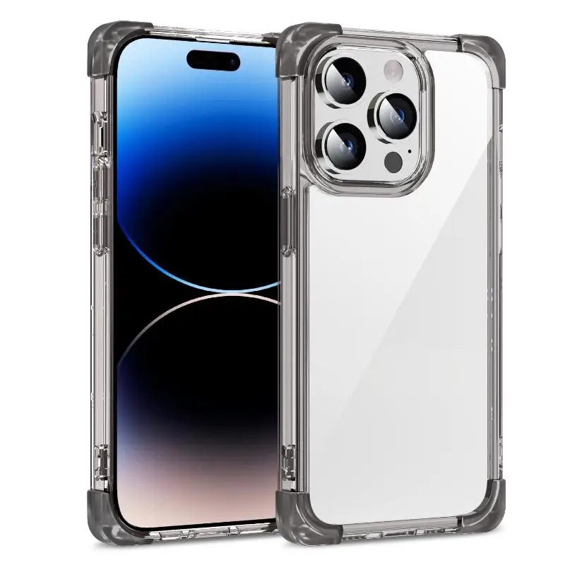 Four Corner Anti Drop Frosted Space Phone Case For iPhone 16 15 14 13 12 11 Pro XS Max 7 8 Plus XR SE 2020 Acrylic TPU Shell