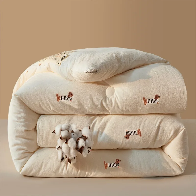 A Grade Baby Safe Cotton Xinjiang Quilt Thickened Winter Blanket Spring Autumn Dormitory Bedding Winter Thick Quilt