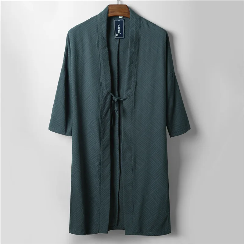 Men Kimono Japanese Male Shirt Cardigan Traditional Japanese Samurai Clothing Plus Size 4XL Cotton Linen Haori Yukata Streetwear