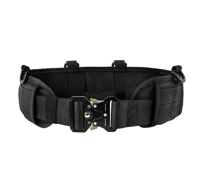 The Tactical Belt Is Made Of Molle Nylon Fabric And Has A Metal Buckle, Making It Suitable For Outdoor Sports And Hunting Belts image 6