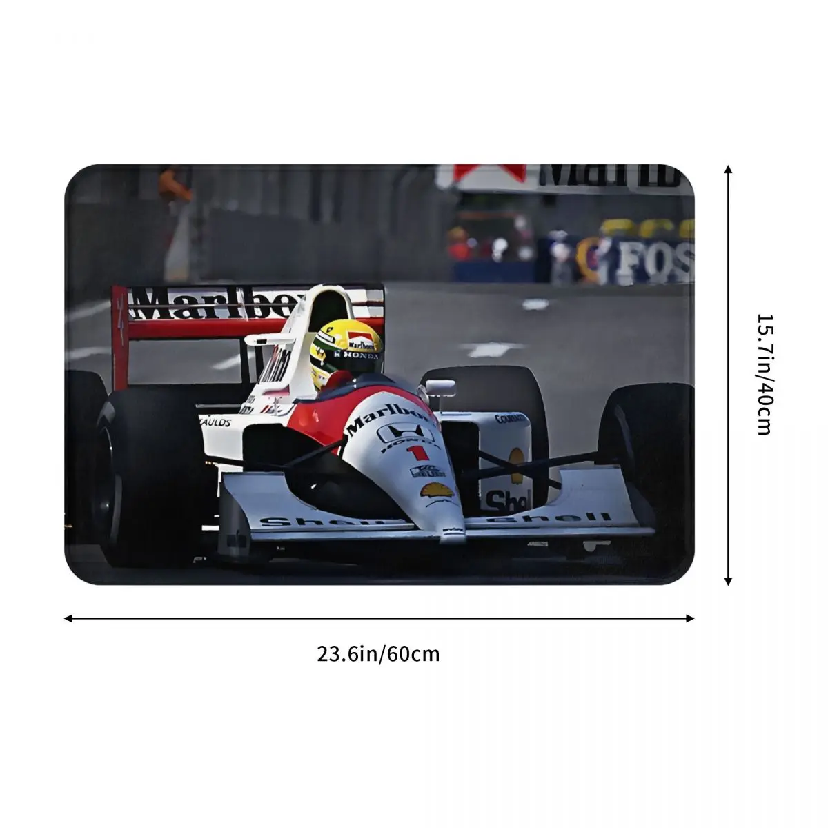 Ayrton Senna Car bagno tappeto antiscivolo Senna Driver soggiorno Mat benvenuto zerbino decorazione del pavimento tappeto