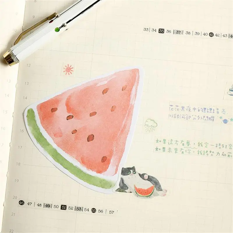 Fruit Basket Notes Easy To Use Digital Printing 30 Sheets 13085mm Office Supplies Notepad Fruit Pattern Various Styles