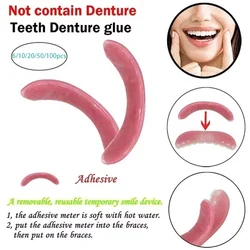 free shipping 6/10/20/50/100PCS Temporary Smile Comfort Fit Cosmetic Teeth Denture Glue For Denture Teeth For Your Beauty