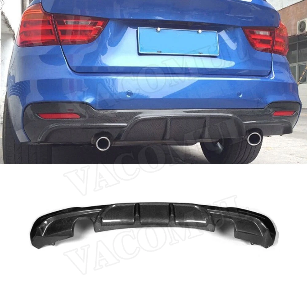 

VACOMUL Carbon Fiber Rear Diffuser for BMW 3 Series GT F34 M Sport Bumper 4-Door 2014-2018 FRP MP Style Back Bumper Lip Spoiler