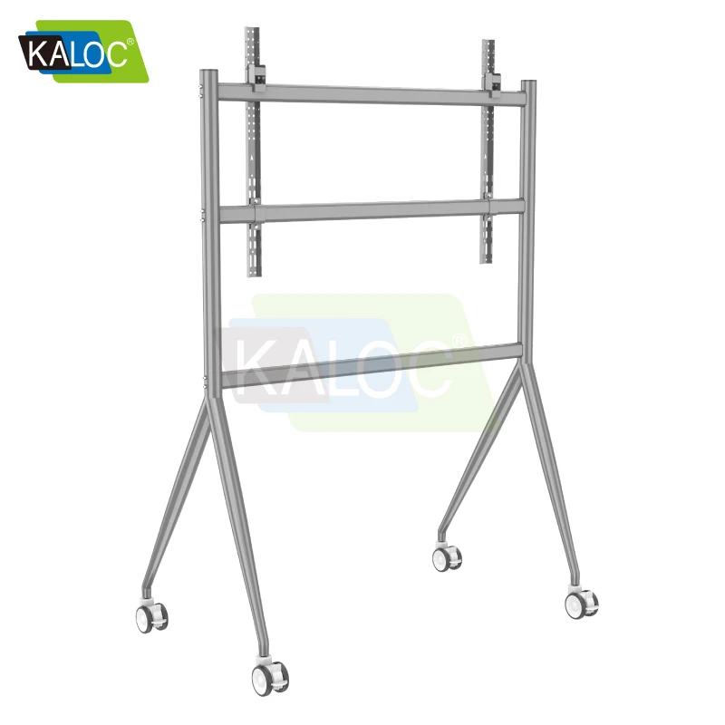 KALOC AS120 Tv Cart With Four Legs Support Tv Mur 100 Inch Floor Trolley Stand Wall Mount Flat Panel Advertising Display Stand