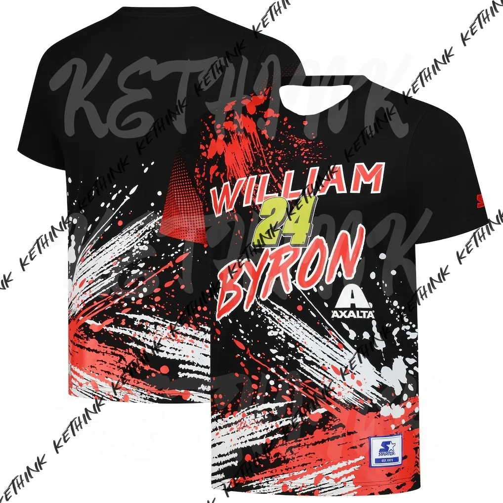 

2026 New 3D Printed T-shirt,William Byron Starter Touchdown Extreme T-Shirt,Oversized Loose And Breathable T-shirt