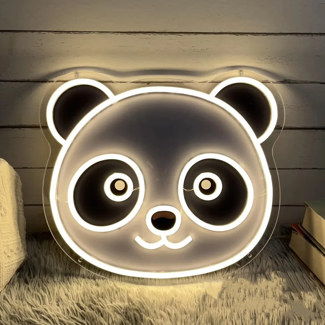 

Светодиодная неоновая вывеска с изображением панды на заказ, милое животное, домашнее животное, неоновый свет с УФ-принтом, спальня, домашний декор стен, декор для зоомагазина, декор, подарок для любителя панды