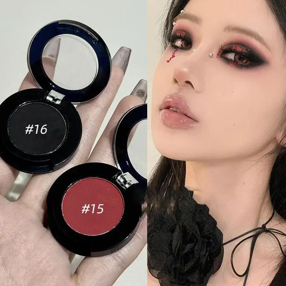 Single Color Eyeshadow Palette Smoky Eye Makeup Shimmer Matte Eye Shadow Long Lasting Pigment Cosmetic