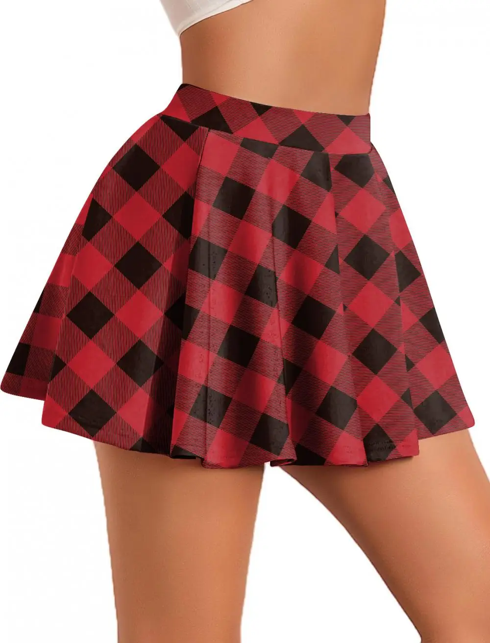 Nadanbao Sommer Frauen Hohe Taille Plaid Gefaltete Röcke Rock Y2K Streetwear Schuluniform A-Line Gym Student Kurzen Rock Mädchen – Detail 19