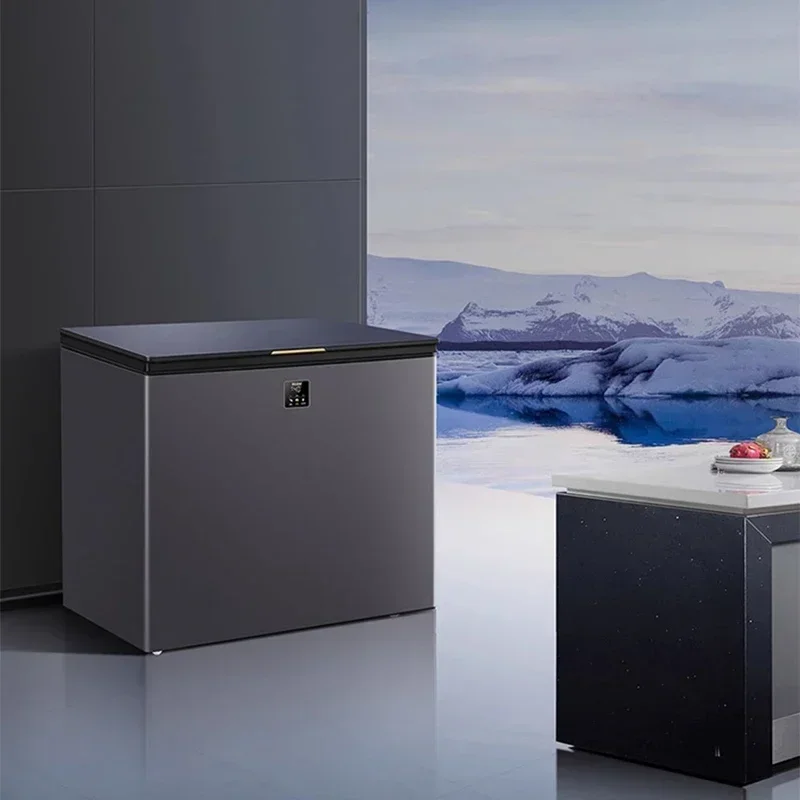 Congelador Pequeno de Temperatura Ultra Baixa, Totalmente Congelado, Sem Gelo, Congelamento Rápido,-40 ℃ Doméstico, 100L, 200L