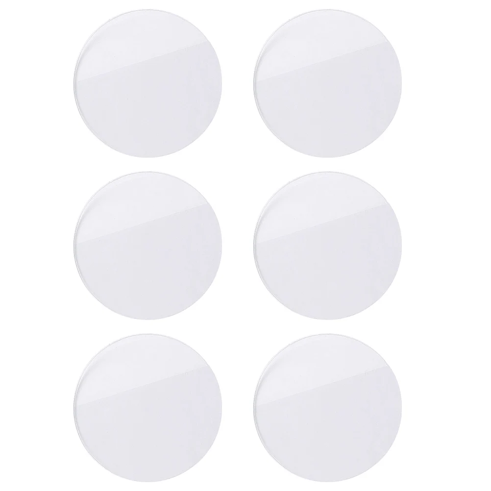 

6 Pcs Watch Glass Lens Protector Crystal Replacement Round Flat Screen Repair Parts Clear Glass Watch Lens High Definition