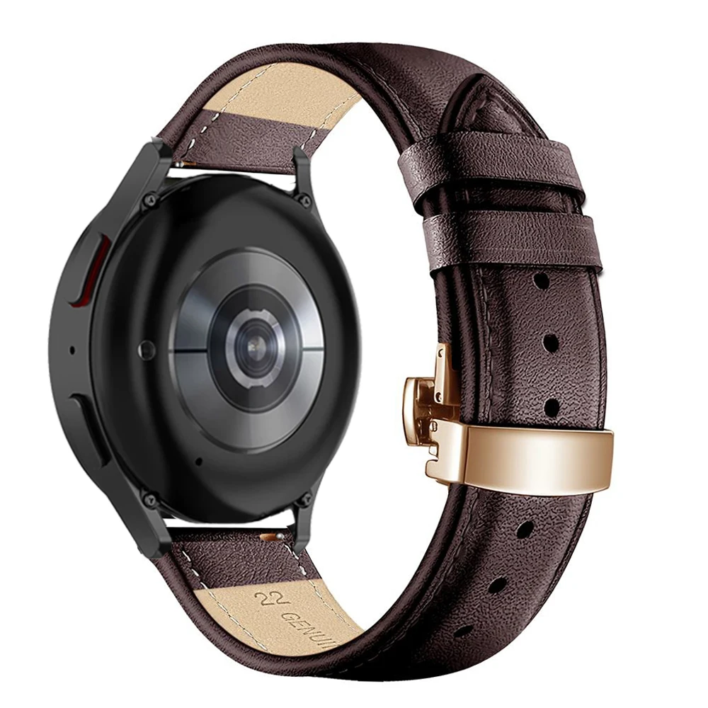 20mm 22mm Band For Samsung Galaxy watch 7/6/5 pro/4 Classic/Active 2/3/42mm/ Genuine Leather bracelet Huawei GT/2/3 pro 4 strap