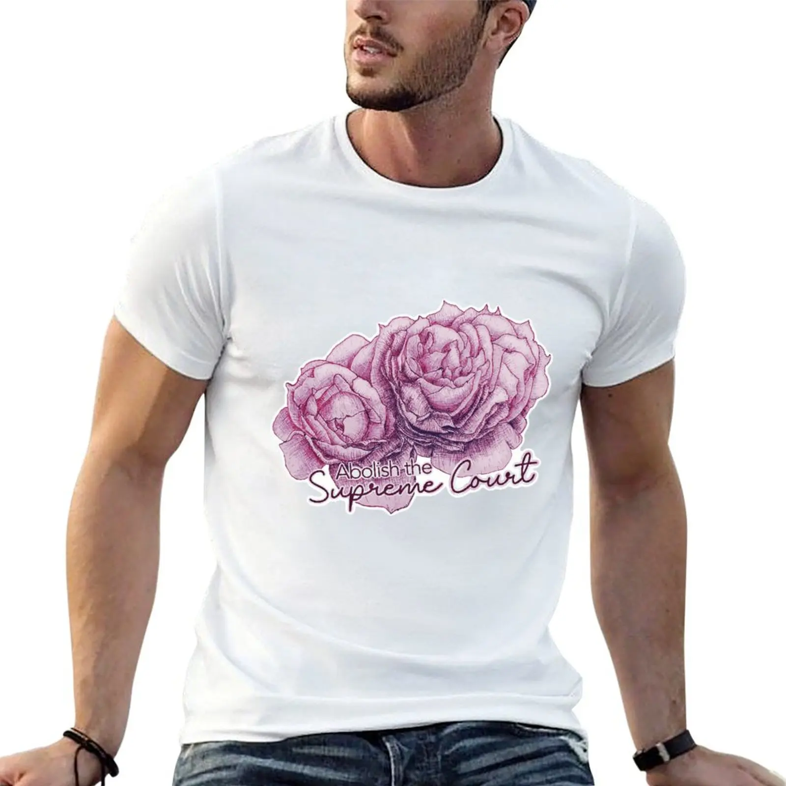 Abolish SCOTUS Roses T-Shirt Simple Trendy Casual T-Shirt