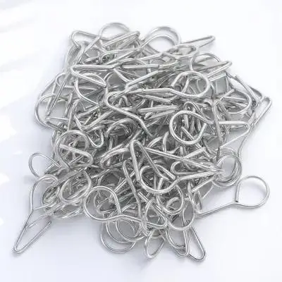 

100pcs Car Seat Cushion Hooks Sturdy Iron Universal Auto Fastener Silver Long Durable Practical Fixing Hanger RV Accessories