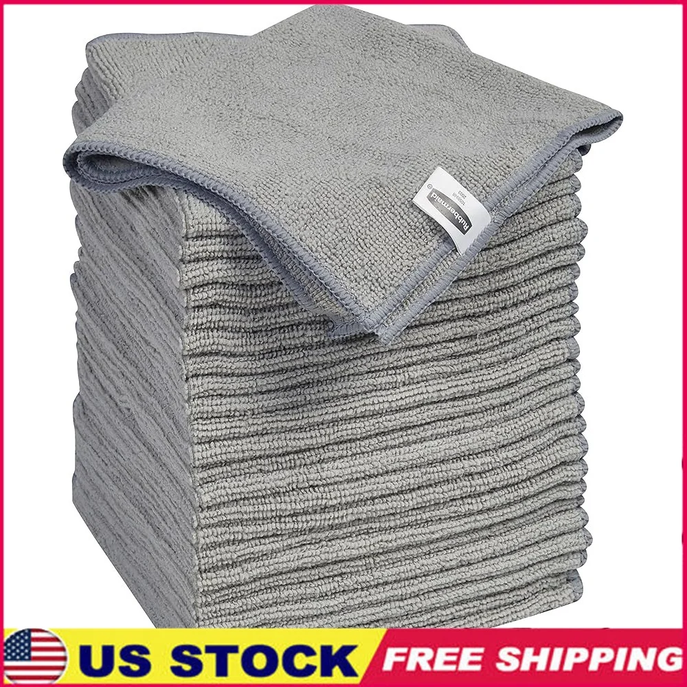 

24 упаковки полотенец из микрофибры 14x14, не царапается, многоразовые, моющиеся, глубокая очистка, протирка, полировка, домашняя кухня, использование автомобиля