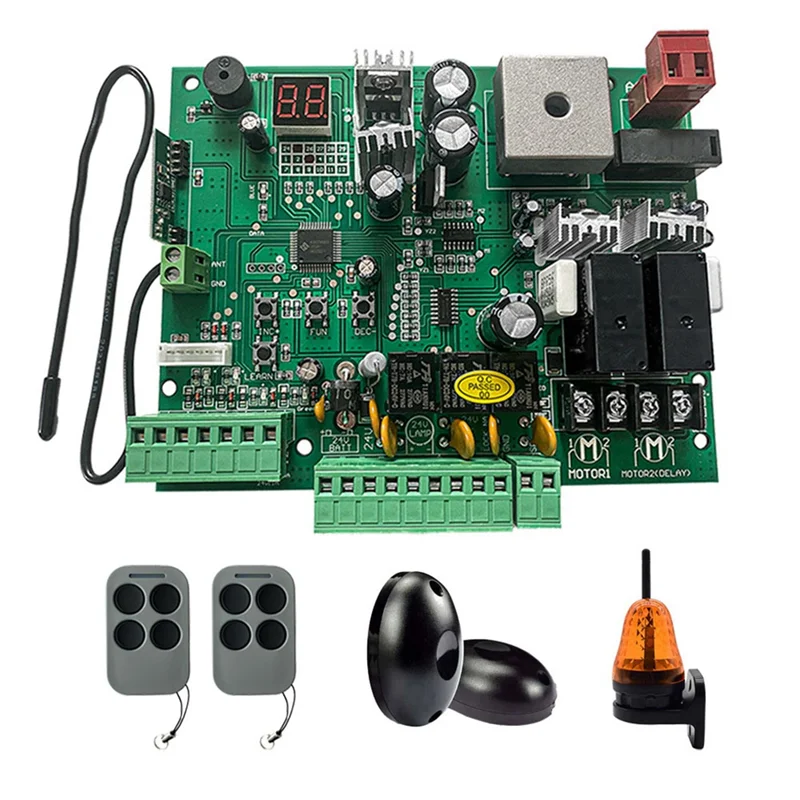 ABKQ-PCB Board Smart Control Center System DC 24V For Automatic Double Arms Swing Gate Opener Control Board Panel