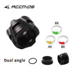 Archery Compound Bow 37/45 degree Peep Sight hole Aperture Inner Core 5.9mm Clarifier Lens 4X/6X/8X Hunting Shooting Accessories
