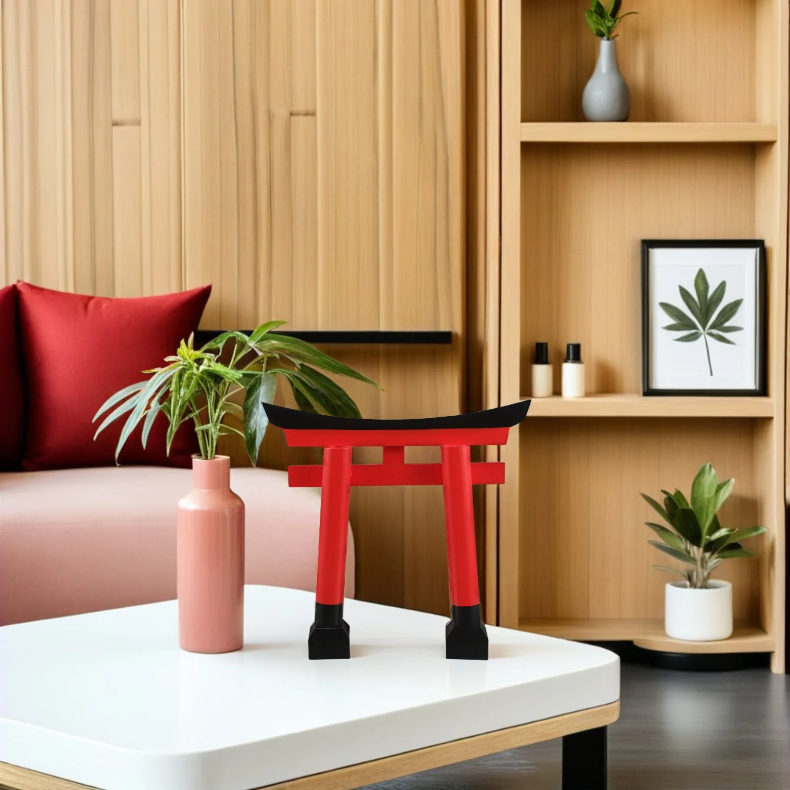 

Miniature Wooden Gate Japanese Garden Ornament For Sand Table Fish Tank Micro Landscape Decor Mini Desk Shelf Home Room