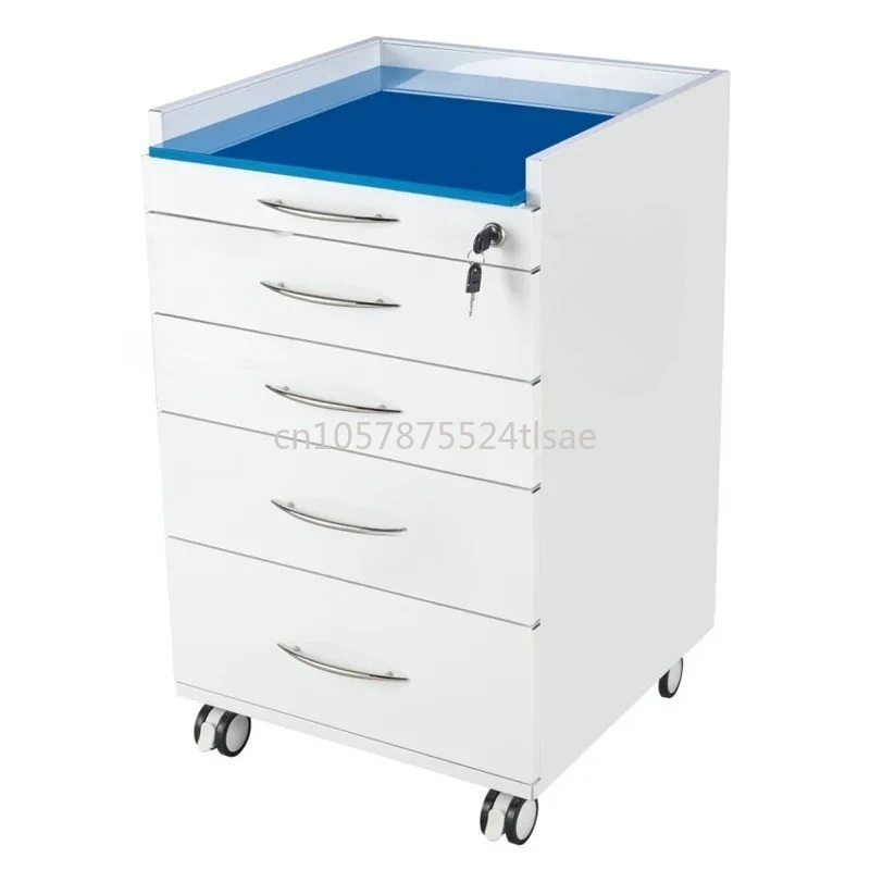 Mobile Side Cabinet  Beauty Stainless Steel Acrylic Storage Cabinet Trolley Workbench