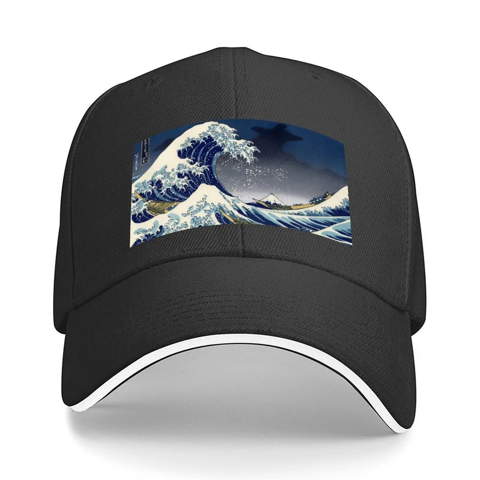 Great Wave: Kanagawa Night Baseball Cap derby hat black Hat men Dropshipping Men's Caps Women's