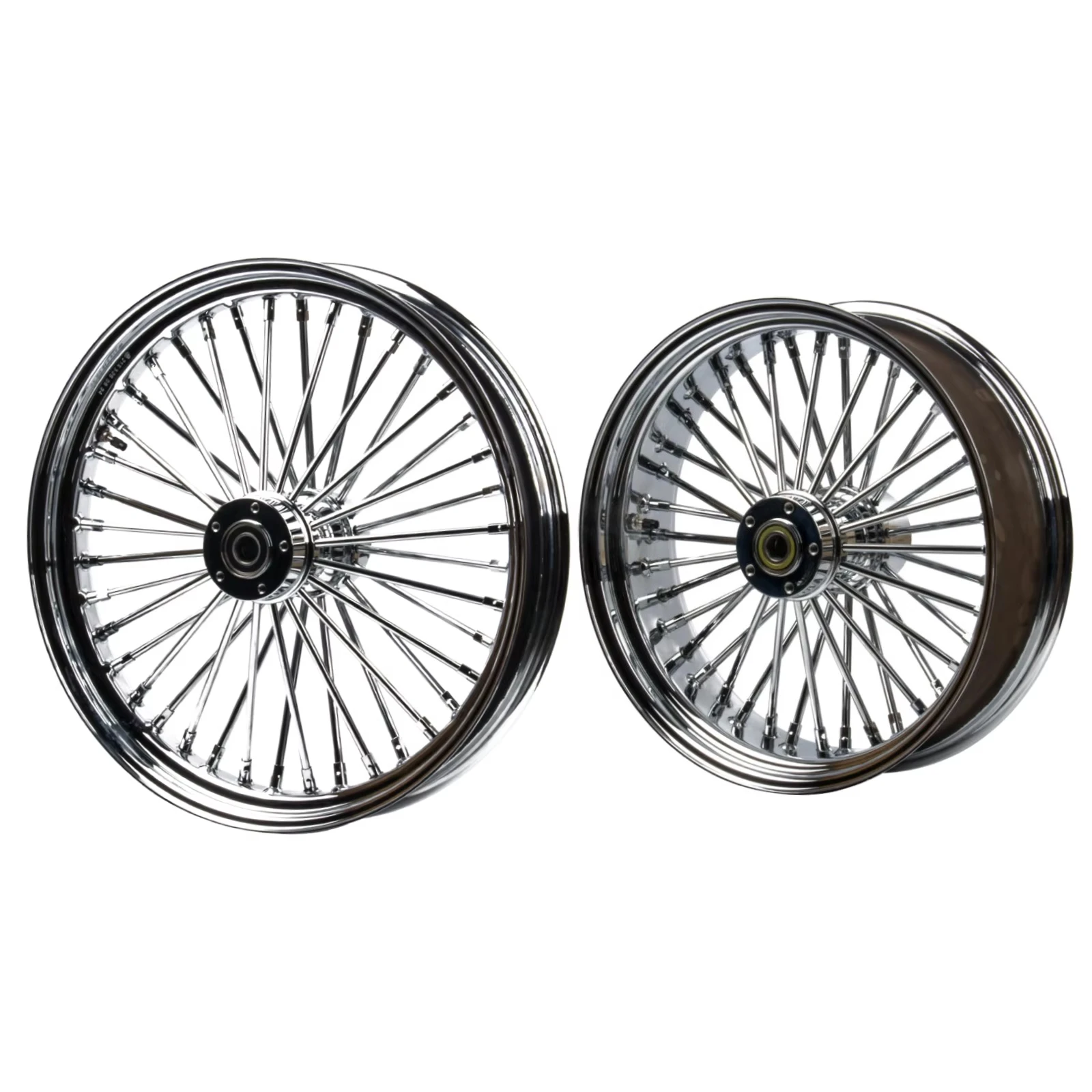 Chrome Black  King Spoke Wheel for Harley '18-later Softail Standard Street Bob Gloss Black Chrome Tubeless