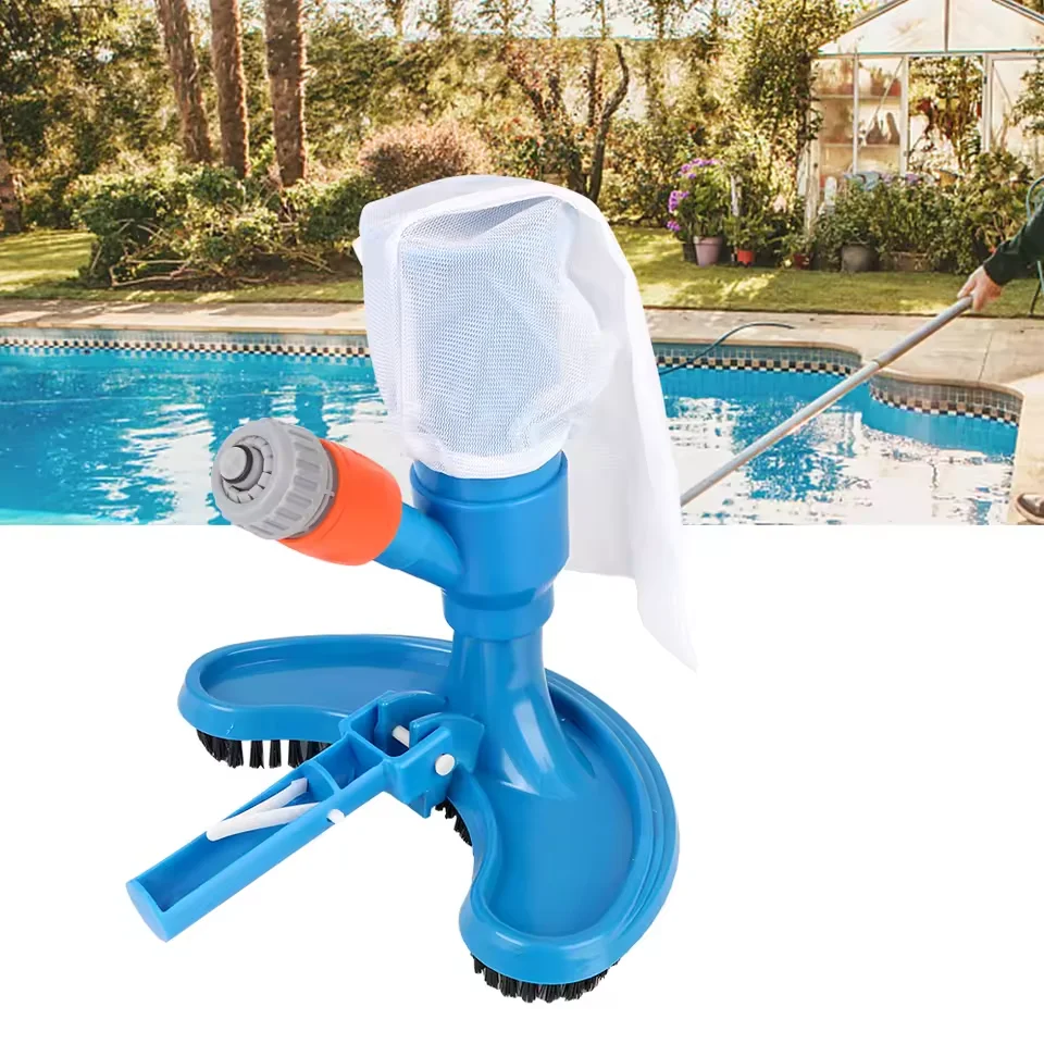 Professional Swimming Pool Vacuum Cleaner with Brush Multipurpose Pool Vacuum Cleaning Tool Set  for Spa Water Park