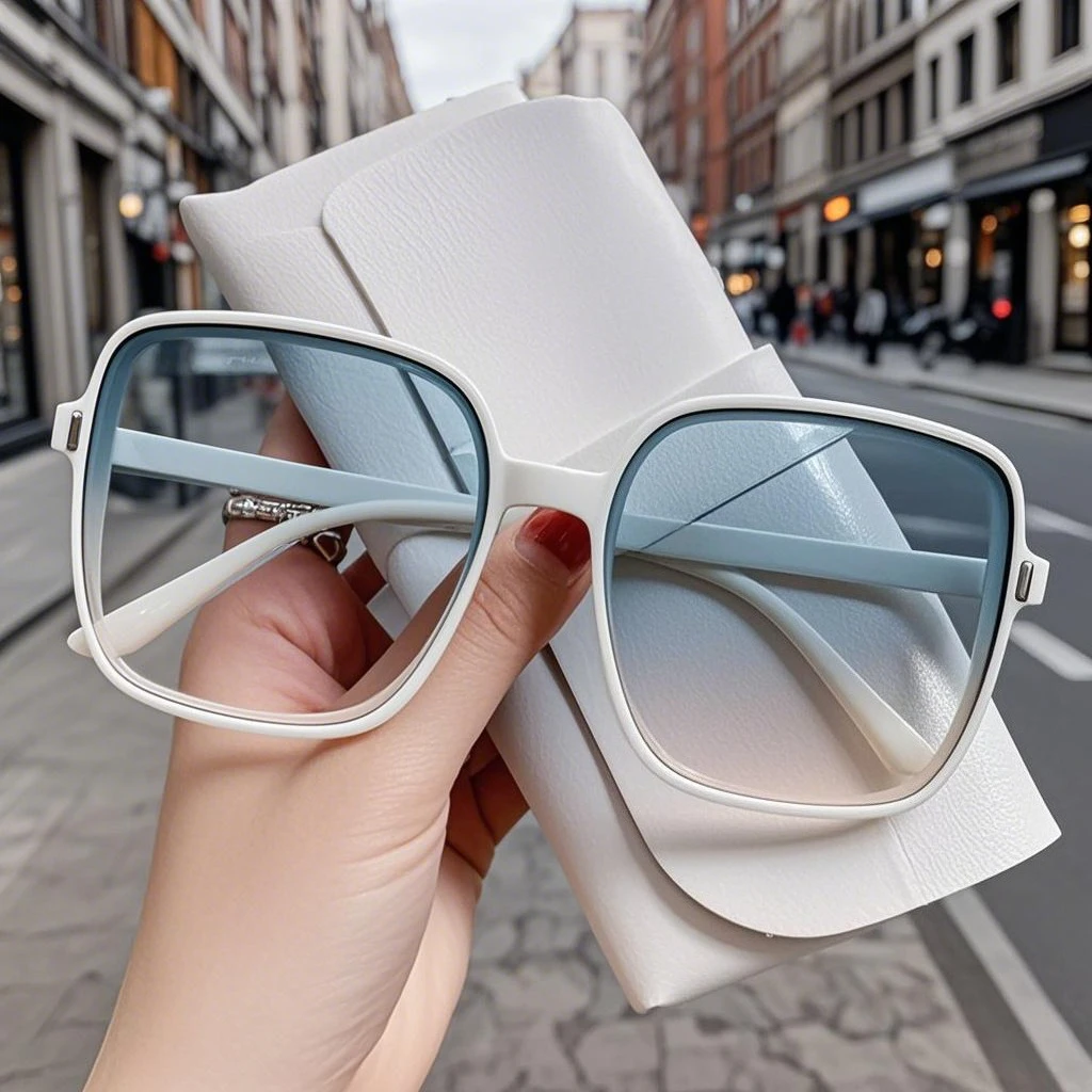 

2025 Rice Nail Square Sunglasses Gradient Color Trend Sunscreen Retro Sunglasses Men Women Outdoor Anti-ultraviolet Glasses