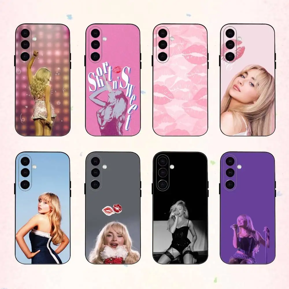Swag S-Sabrina Carpenter   phone Case For Samsung Galaxy A73,A72,A71,A70,A53,A52,A51,Others Soft Black Shell