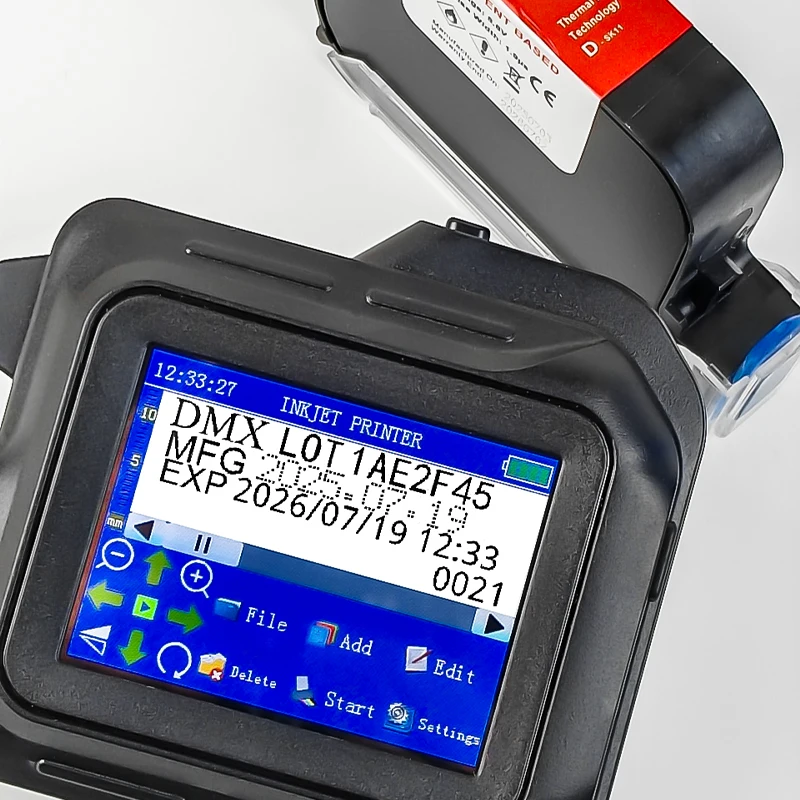 

Портативный мини-струйный принтер диаметром 12,7 мм, маркировка даты и кода на бутылке из деревянной бумажной коробке