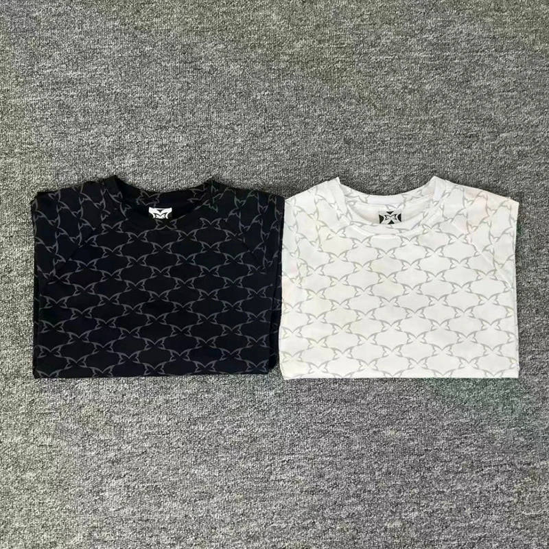 

Mertra T-shirt High Street Hip-hop Butterfly-shaped Logo Full Print Mertra Short Sleeve Men Women Versatile Tops Tees