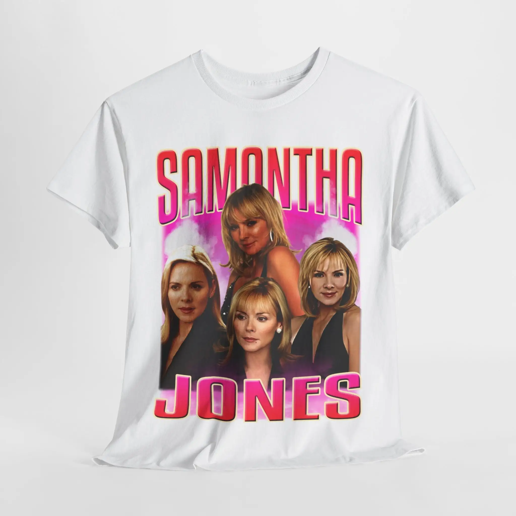 SAMANTHA JONES Homage T Shirt Vintage 90s Style Retro Women's Carrie Miranda Charlotte