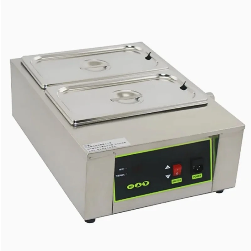 220V 1/2 Grid Electric Chocolate Melting Machine Digital Display Heating Furnace