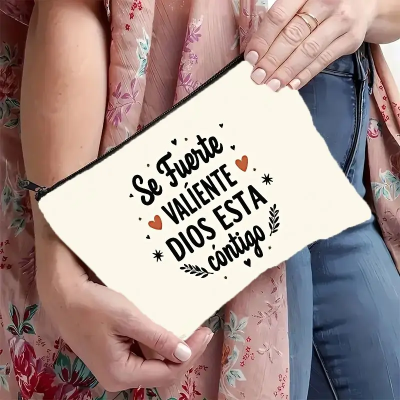 Inspirational Quote Makeup Bag, 